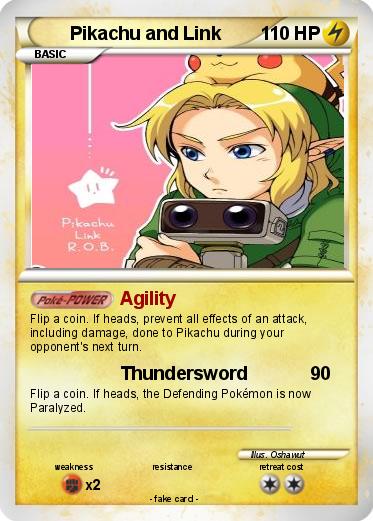 Pokemon Pikachu and Link