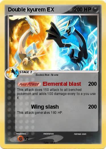 Pokemon Double kyurem EX