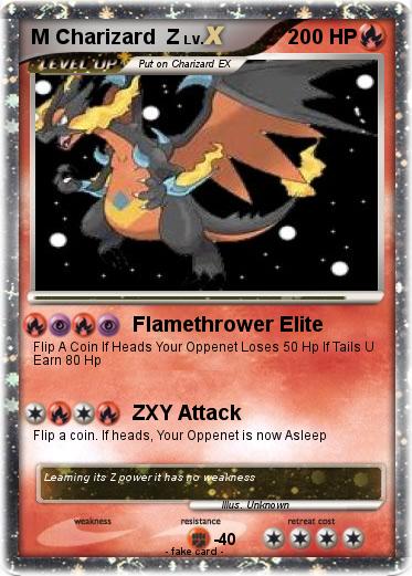 Pokemon M Charizard  Z
