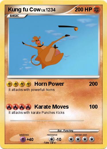 Pokemon Kung fu Cow