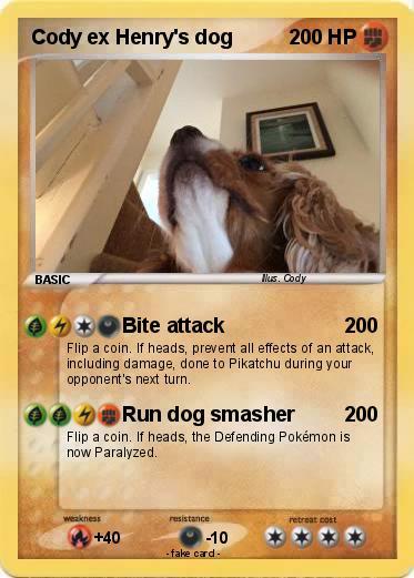 Pokemon Cody ex Henry's dog