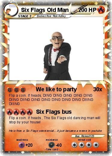 Pokemon Six Flags Old Man