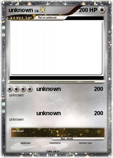 Pokemon unknown
