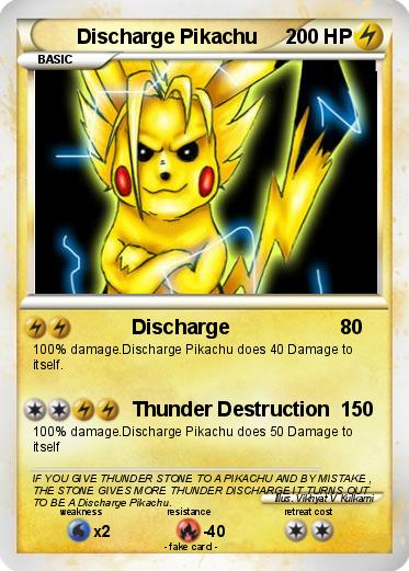 Pokemon Discharge Pikachu