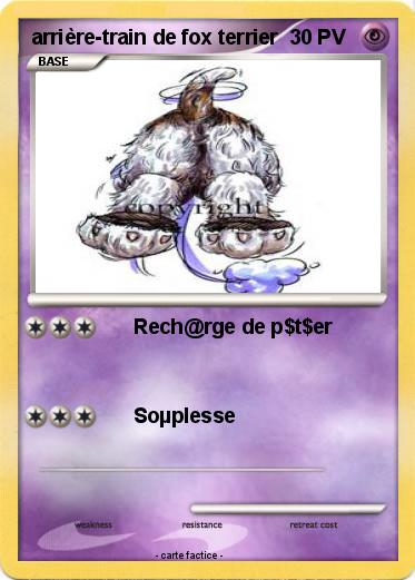 Pokemon arrière-train de fox terrier
