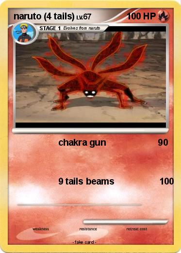 Pokemon naruto (4 tails)