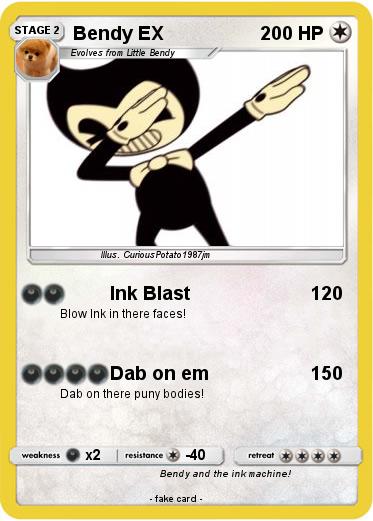Pokémon Bendy EX 3 3 - Ink Blast - My Pokemon Card