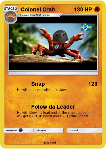 Pokemon Colonel Crab