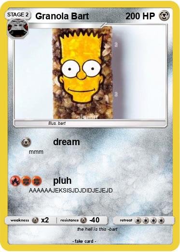 Pokemon Granola Bart