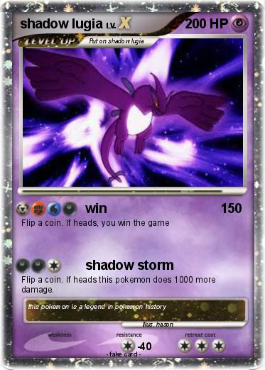 Pokemon shadow lugia