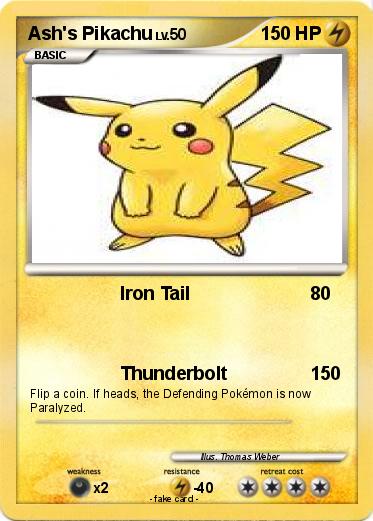 Pokemon Ash's Pikachu