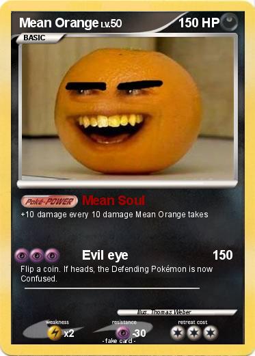 Pokemon Mean Orange