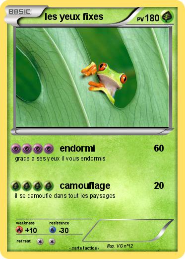 Pokemon les yeux fixes
