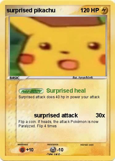 Pokemon surprised pikachu