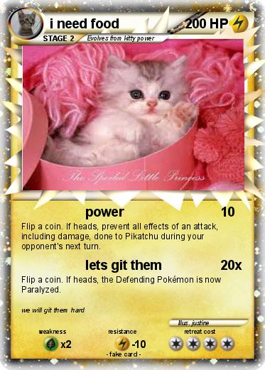 Pokemon i need food