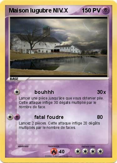 Pokemon Maison lugubre NIV.X