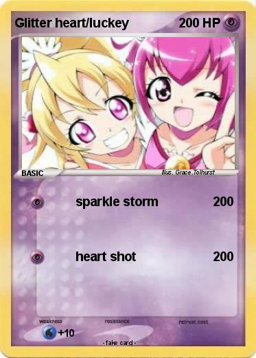 Pokemon Glitter heart/luckey