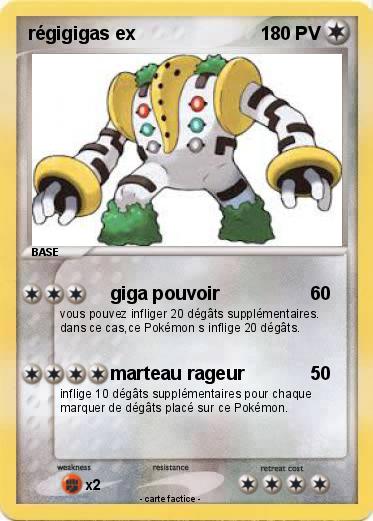 Pokemon régigigas ex
