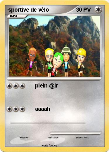 Pokemon sportive de vélo