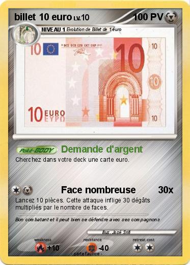 Pokemon billet 10 euro