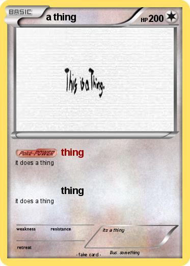 Pokemon a thing