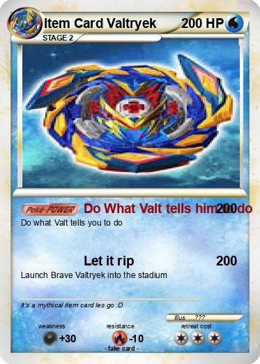 Pokemon Item Card Valtryek