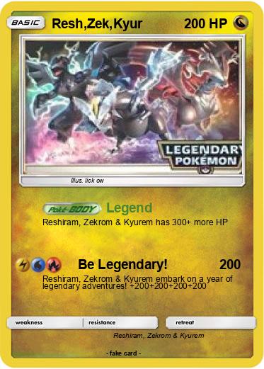 Pokemon Resh,Zek,Kyur