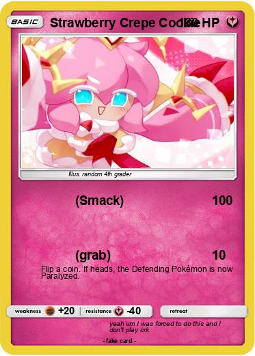 Pokemon Strawberry Crepe Cookie