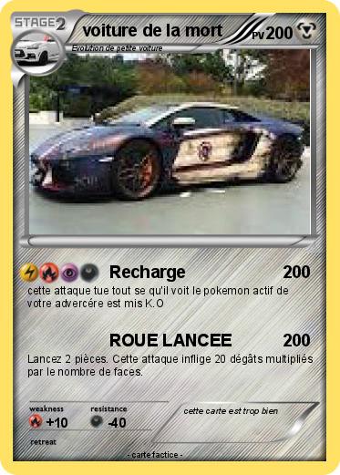 Pokemon voiture de la mort