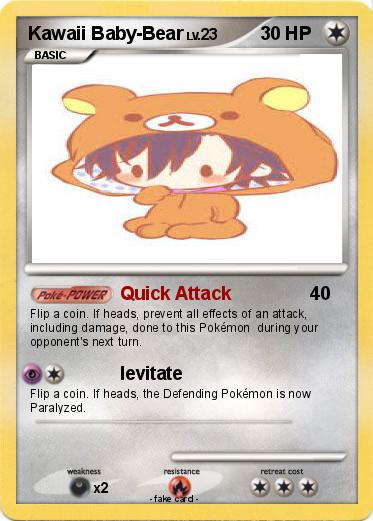 Pokemon Kawaii Baby-Bear