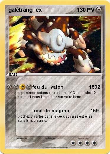 Pokemon galétrang  ex