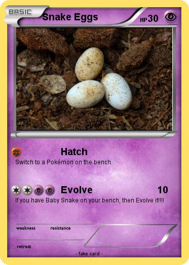Pokemon Snake Eggs