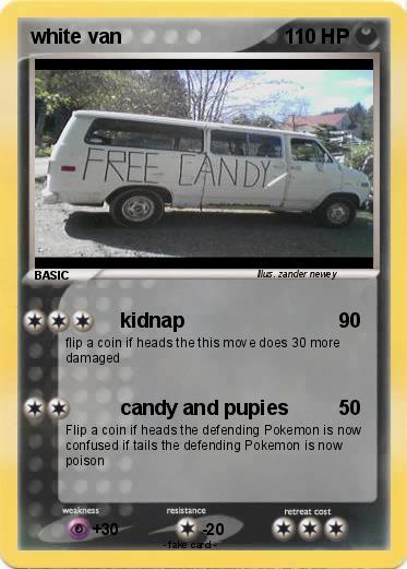 Pokemon white van
