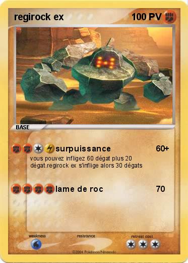 Pokemon regirock ex