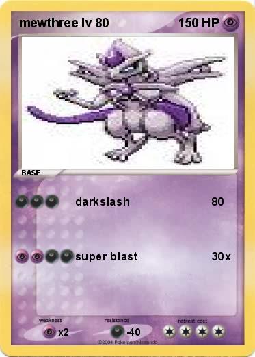 Pokemon mewthree lv 80