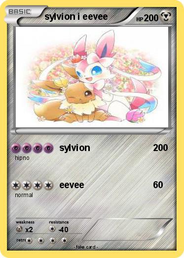Pokemon sylvion i eevee
