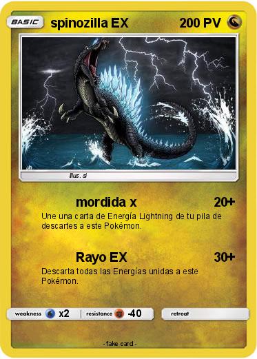 Pokemon spinozilla EX