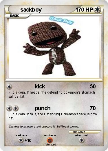 Pokemon sackboy
