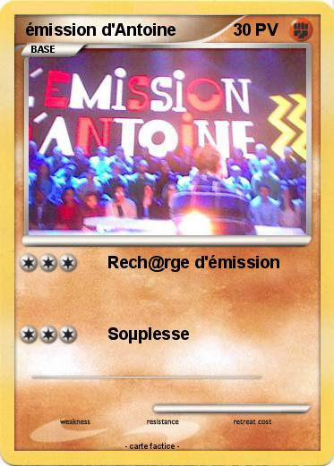 Pokemon émission d'Antoine