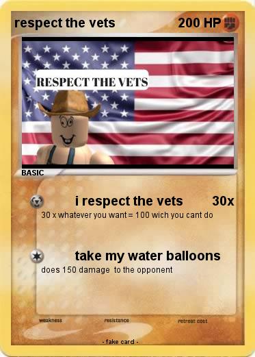Pokemon respect the vets