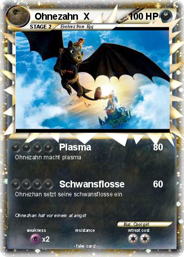 Pokemon Ohnezahn  X