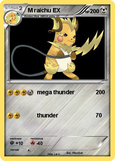 Pokemon M raichu EX