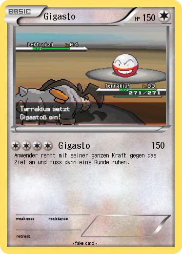 Pokemon Gigastoß