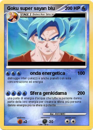 Pokemon Goku super sayan blu