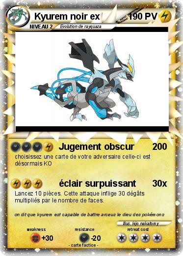 Pokemon Kyurem noir ex