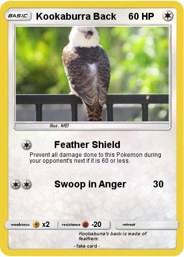 Pokemon Kookaburra Back