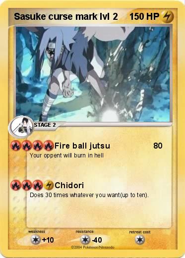 Pokemon Sasuke curse mark lvl 2