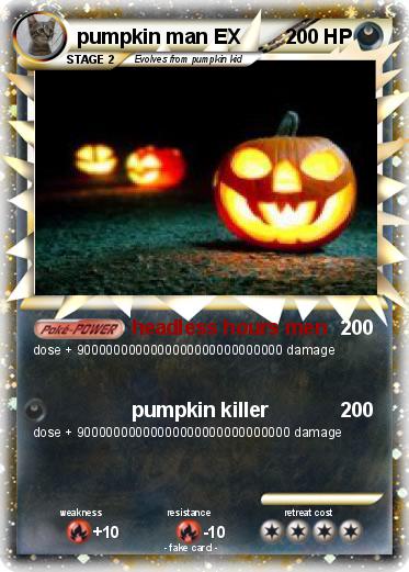 Pokemon pumpkin man EX