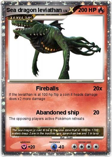 Pokemon Sea dragon leviathan