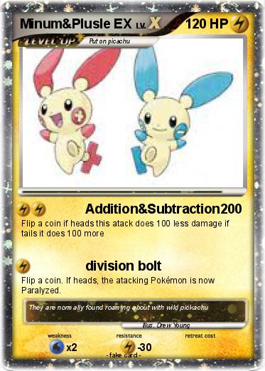 Pokemon Minum&Plusle EX